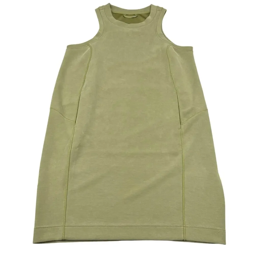 LULULEMON Softstreme Back In Action Dress Size 8 Bronze Green - Picture 5 of 8